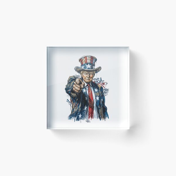 Item preview, Uncle Sam Trump Patriotic Graffiti Street Art designed and sold by Alaric4you.