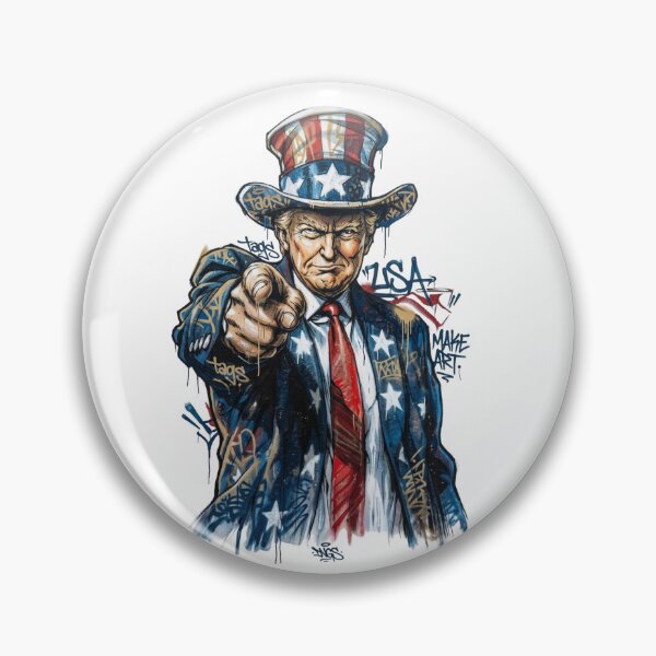 Item preview, Uncle Sam Trump Patriotic Graffiti Street Art designed and sold by Alaric4you.