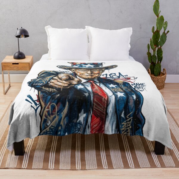 Item preview, Uncle Sam Trump Patriotic Graffiti Street Art designed and sold by Alaric4you.