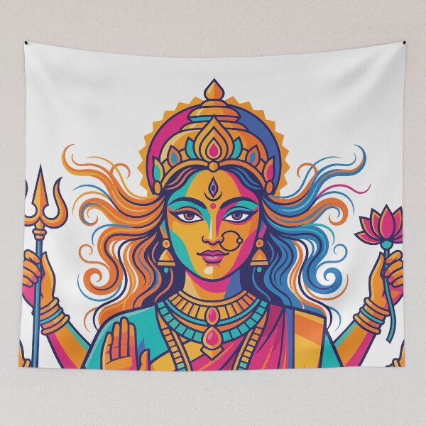 Aperçu de l'œuvre Déesse Durga créée et vendue par Azadi-Tree.