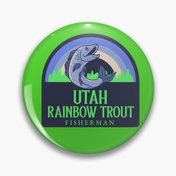 Item preview, UTAH RAINBOW TROUT FISHERMAN designed and sold by JamiesLocker.