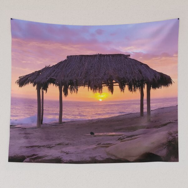 Item preview, Windansea Surf Shack Sunset La Jolla designed and sold by Wild Afterglow.