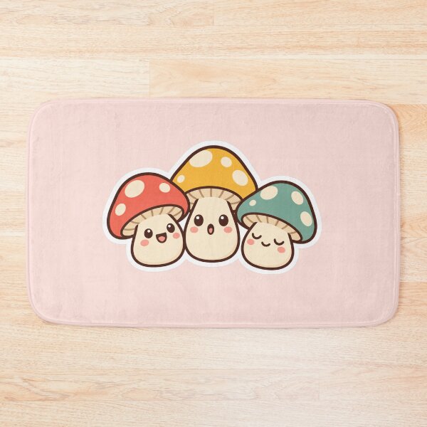 Item preview, Tiny Mushroom Trio Cute Sticker Design designed and sold by Inkworksbyshery.