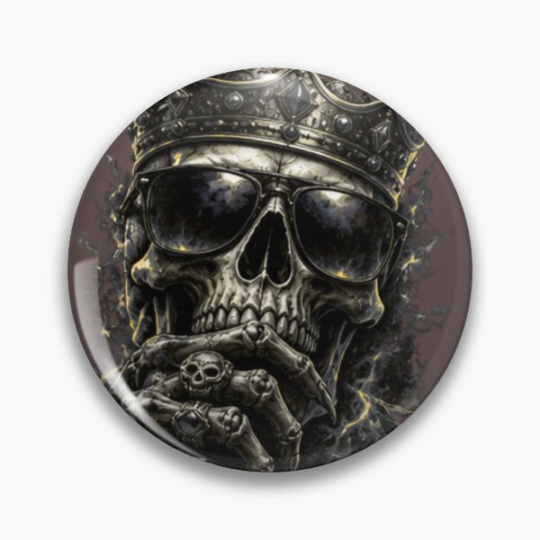 Item preview, King Skull with Crown & Sunglasses  designed and sold by ekemarket.