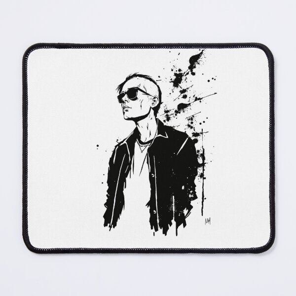 Item preview, Punk Rock Man Portrait Sunglasses Ink Splatter designed and sold by ERODED SELF.