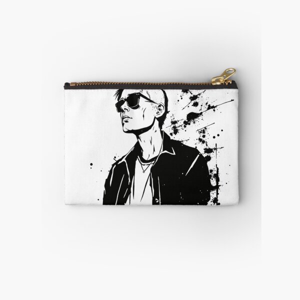 Item preview, Punk Rock Man Portrait Sunglasses Ink Splatter designed and sold by ERODED SELF.