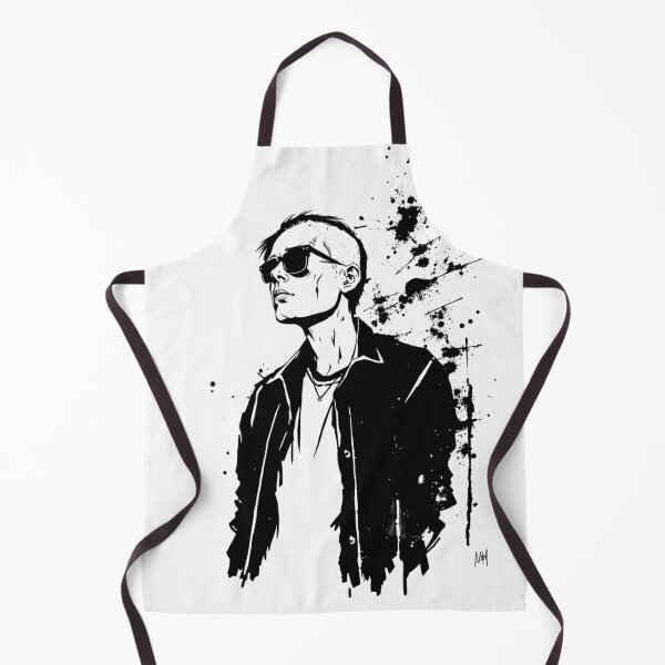 Item preview, Punk Rock Man Portrait Sunglasses Ink Splatter designed and sold by ERODED SELF.