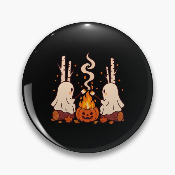 Item preview, Ghost Pumpkin Campfire designed and sold by LuveraxArt.
