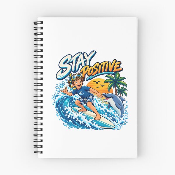 Item preview, Stay Positive Surfing Summer Vibes designed and sold by RetroPop23.
