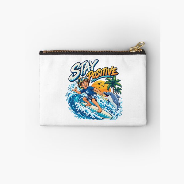 Item preview, Stay Positive Surfing Summer Vibes designed and sold by RetroPop23.