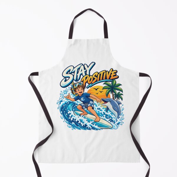 Item preview, Stay Positive Surfing Summer Vibes designed and sold by RetroPop23.