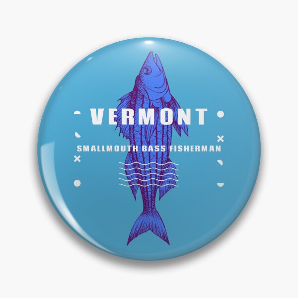 Item preview, VERMONT SMALLMOUTH BASS FISHERMAN designed and sold by JamiesLocker.