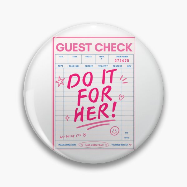 Item preview, Do it for her! her being you. server check book designed and sold by shortandsweet1.