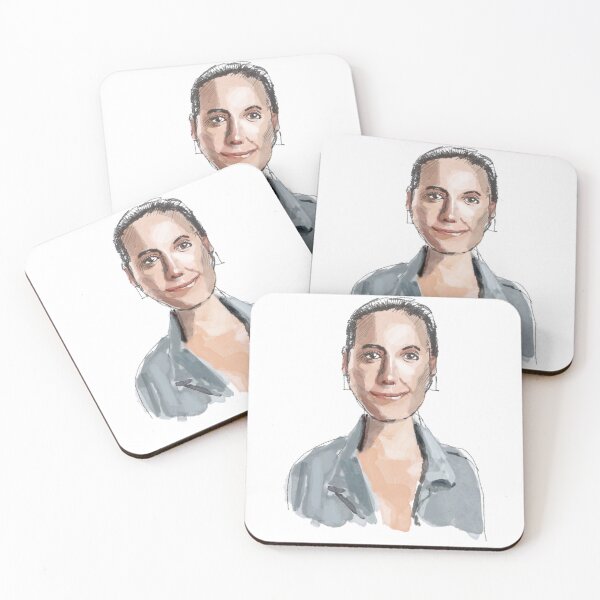 Item preview, Woman With Rectangular Earrings designed and sold by Chris-Fletcher.