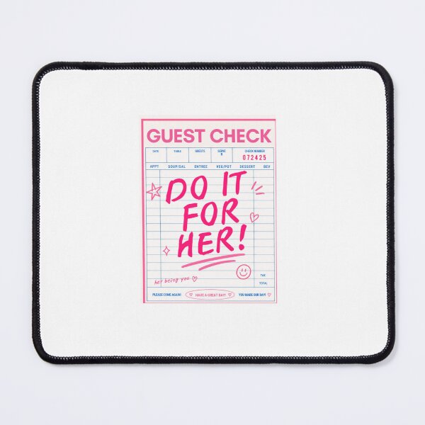 Item preview, Do it for her! her being you. server check book designed and sold by shortandsweet1.