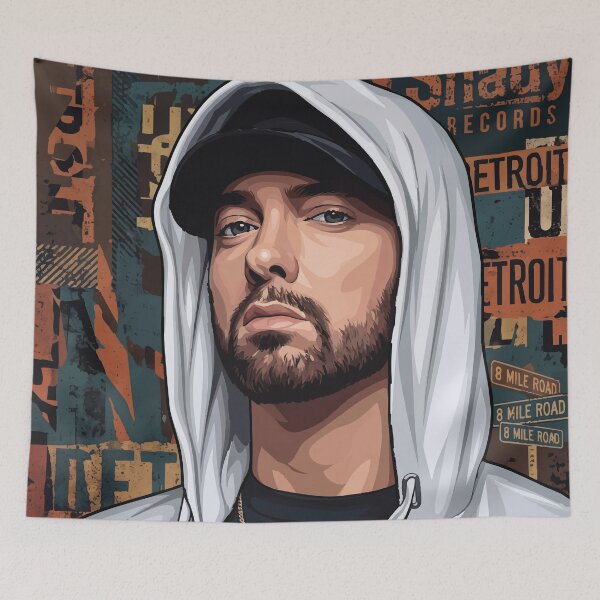 Item preview, Eminem Slim Shady Rapper Music Art designed and sold by LEGENDS ICONART GALLERY.