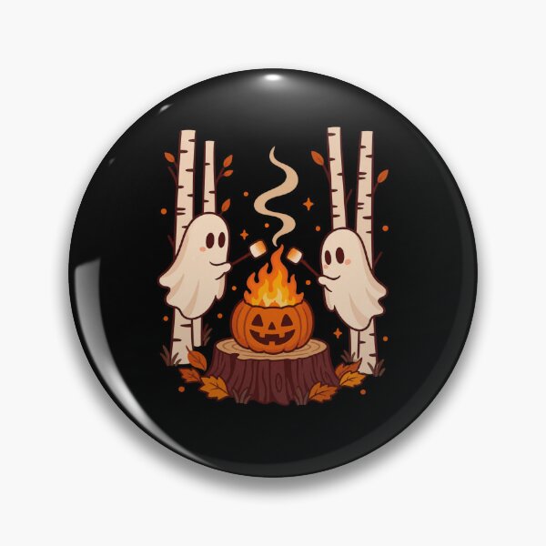 Item preview, Ghost Pumpkin Campfire designed and sold by LuveraxArt.