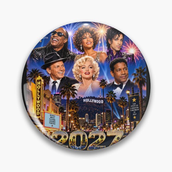 Item preview, 2027 HAPPY NEW YEAR HOLLYWOOD LA designed and sold by DBM Photo Art 1.