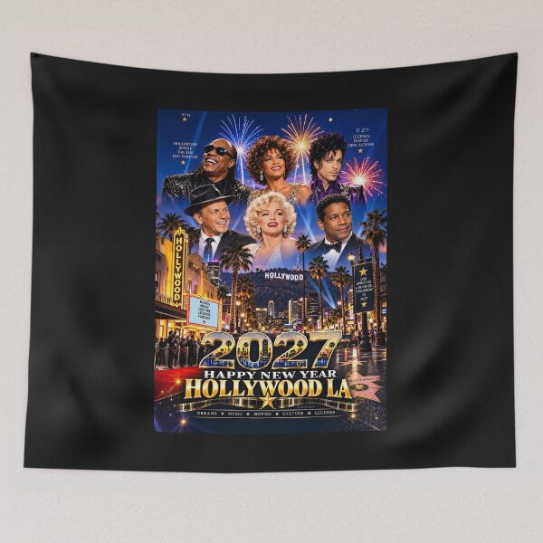 Item preview, 2027 HAPPY NEW YEAR HOLLYWOOD LA designed and sold by DBM Photo Art 1.