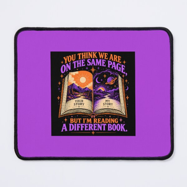 Item preview, split reality / open book design "Same page, Different Book" designed and sold by MattysWorld13.