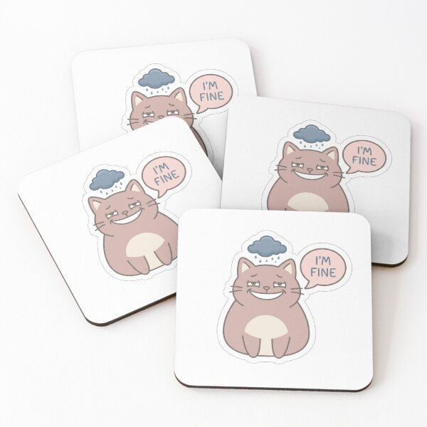 Item preview, Im Fine Cat Funny designed and sold by TandCDesign.