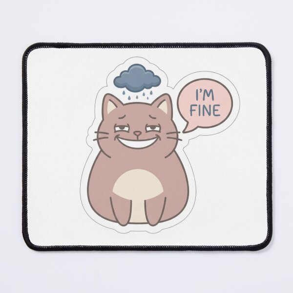 Item preview, Im Fine Cat Funny designed and sold by TandCDesign.