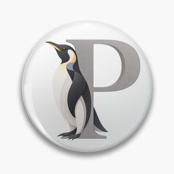 Item preview, Penguin Letter P Art designed and sold by tmoca.