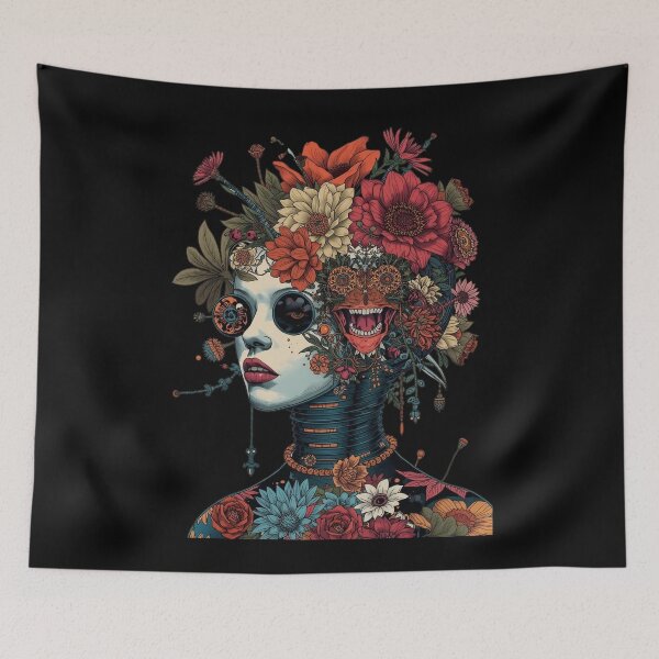 Item preview, Floramech Portrait: Cybernetic Botanical Surrealism designed and sold by  Mythical Entanglement.