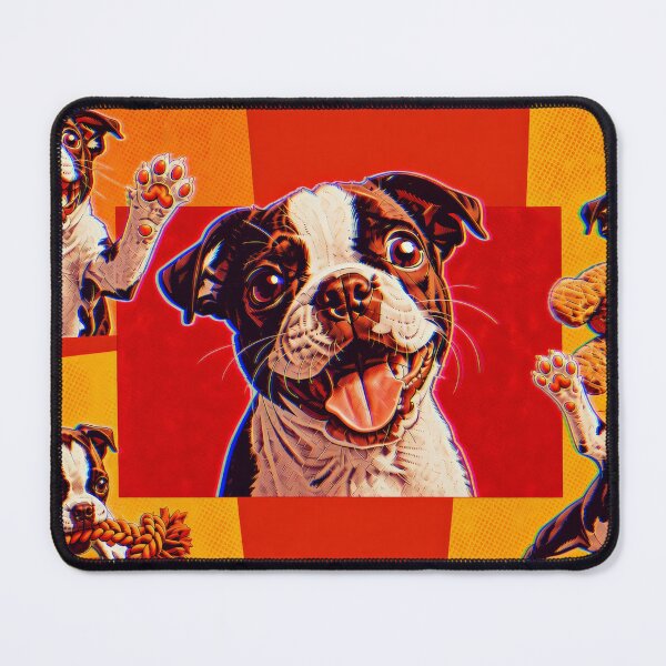 Item preview, Boston Terrier Pop Art Collage — Retro Comic Dog Lover Gift designed and sold by Mario Rojas.