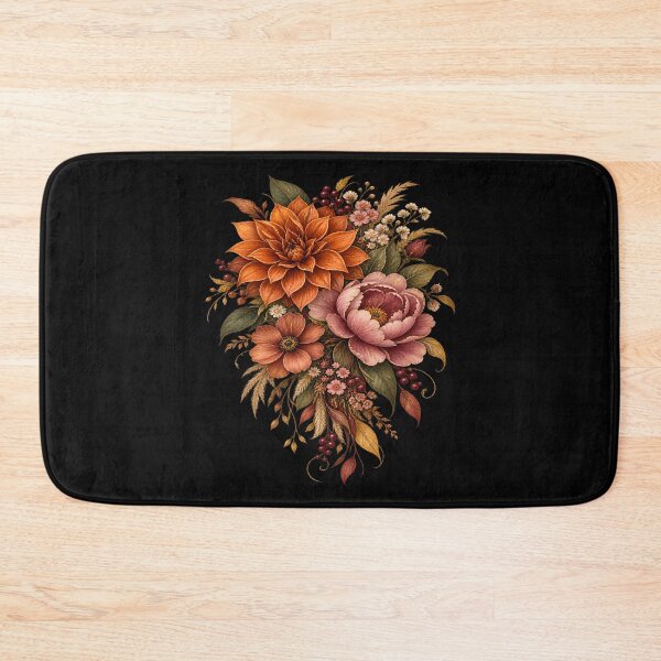 Item preview, Autumn Floral Bouquet Painterly Watercolor Flowers designed and sold by metalsnak.