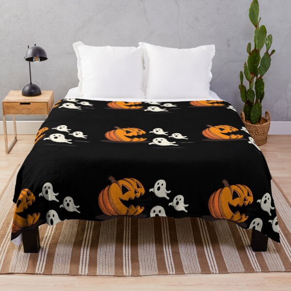 Item preview, Halloween Pumpkin Ghosts Spooky Jack O Lantern Haunted Night designed and sold by Zizo-DR44.