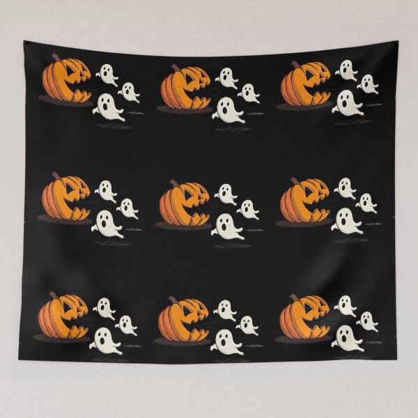 Item preview, Halloween Pumpkin Ghosts Spooky Jack O Lantern Haunted Night  designed and sold by Zizo-DR44.
