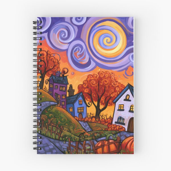 Item preview, The Winding Road to Pumpkin Village designed and sold by NeoNebulaArt.