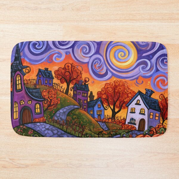 Item preview, The Winding Road to Pumpkin Village designed and sold by NeoNebulaArt.