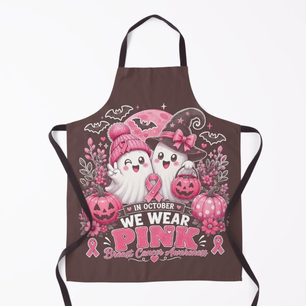 Item preview, Breast Cancer Halloween in October We Wear Pink Ghost Witch designed and sold by DYAFLK.
