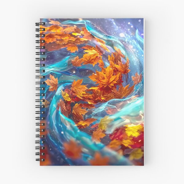 Item preview, Iridescent Autumn Leaves – Holographic Dream Floral Art designed and sold by fantasystyleiom.