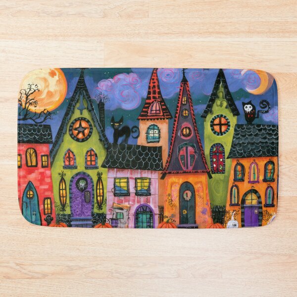 Item preview, Halloween Houses on Pumpkin Row designed and sold by NeoNebulaArt.
