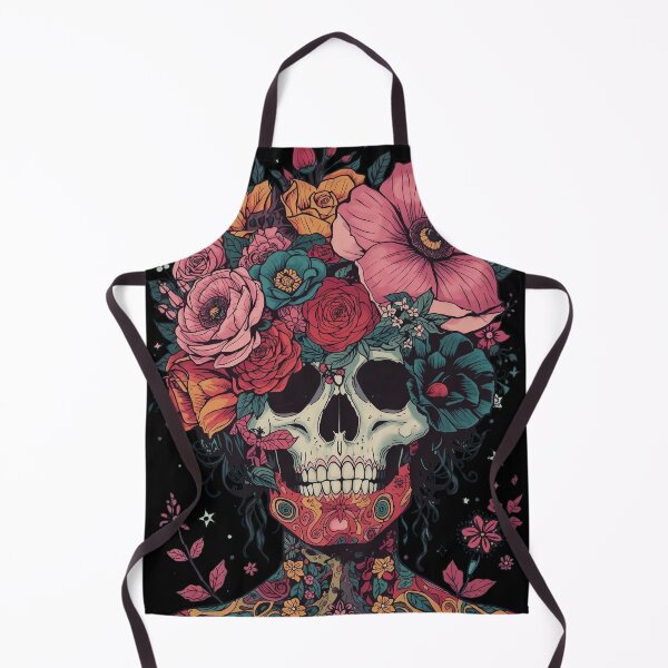 Item preview, Blooming Skull Crown: Dark Botanical Surrealism designed and sold by  Mythical Entanglement.