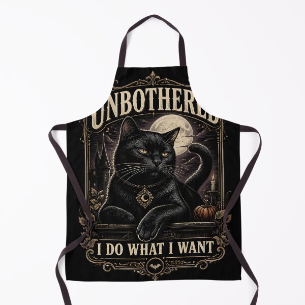 Item preview, Unbothered Black Cat Halloween Gothic Engraving designed and sold by RoyesButler.