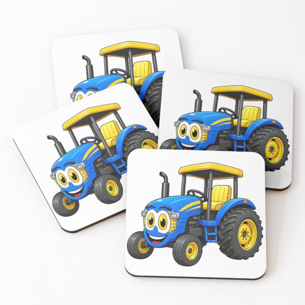 Item preview, Blue Farm Tractor Cartoon designed and sold by Scott Hayes.