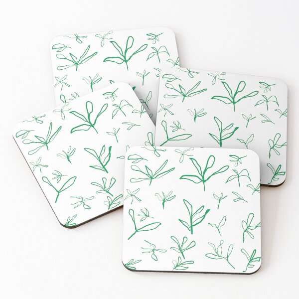 Item preview, Minimalist Green Leaf Line Art designed and sold by การออกแบบคิงซาคาอิ.