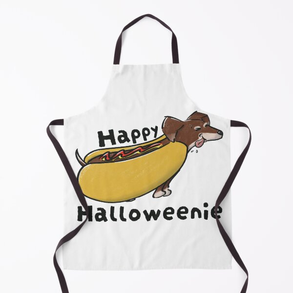 Item preview, Happy Halloweenie Dachshund in a Hotdog Costume designed and sold by Tales by Chelle.