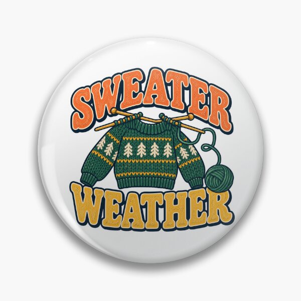 Item preview, Sweater Weather – Retro Knitting & Yarn Lover Design designed and sold by EastEndTownie.