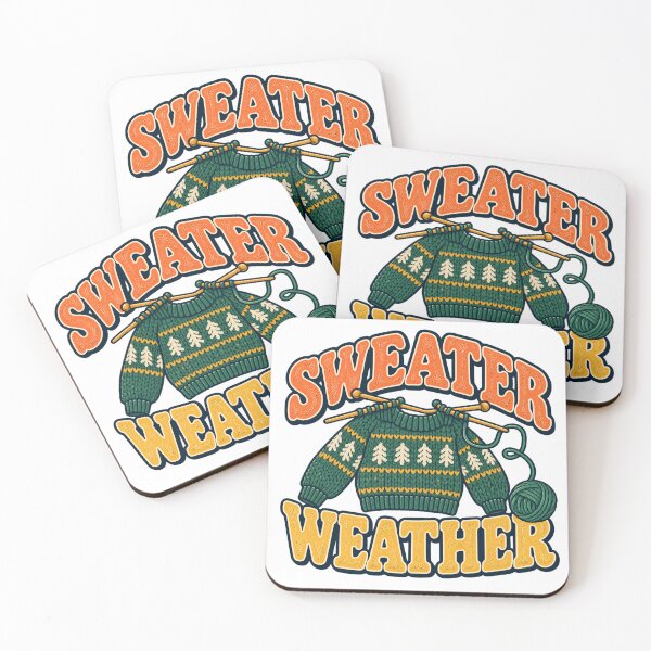 Item preview, Sweater Weather – Retro Knitting & Yarn Lover Design designed and sold by EastEndTownie.