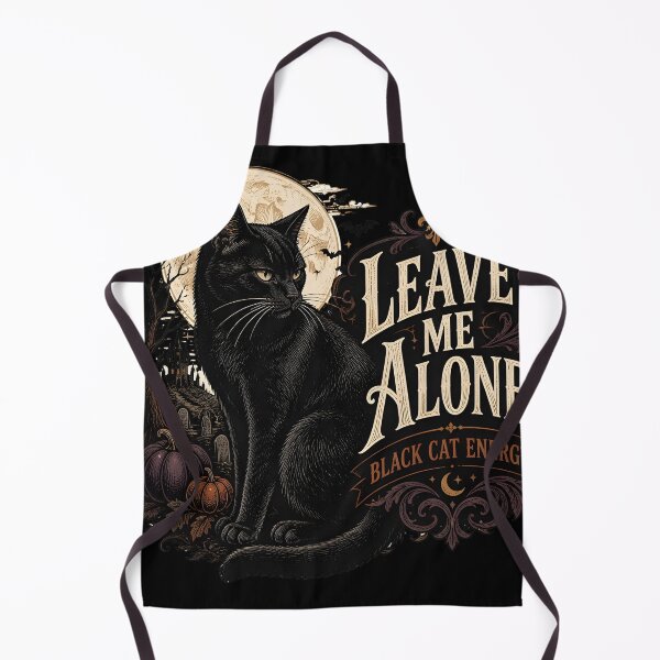 Item preview, Leave Me Alone Black Cat Halloween Gothic Engraving designed and sold by RoyesButler.