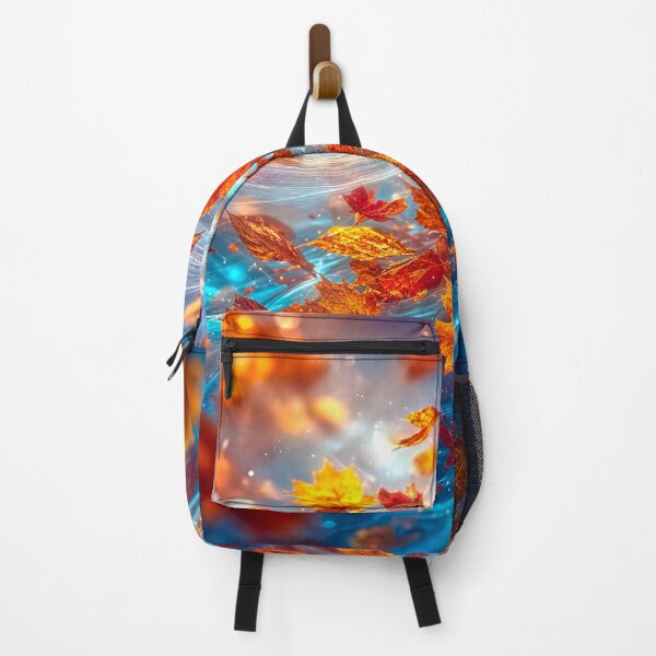Item preview, Autumn Leaves on the Wind – Holographic Dream Floral Art designed and sold by fantasystyleiom.