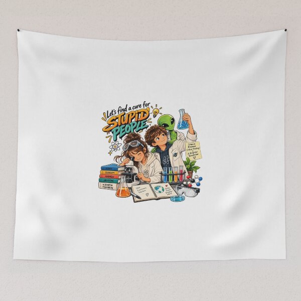 Item preview, Let's Find a Cure for Stupid People designed and sold by RetroPop23.
