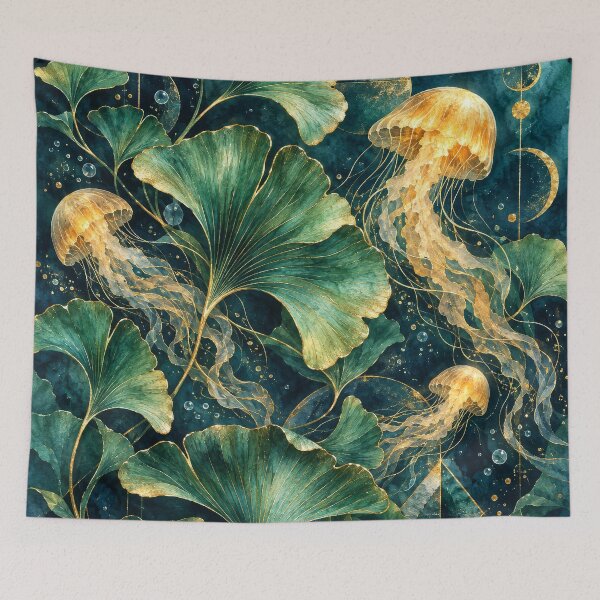 Item preview, Ginkgo Jellyfish designed and sold by scicilysimonee.