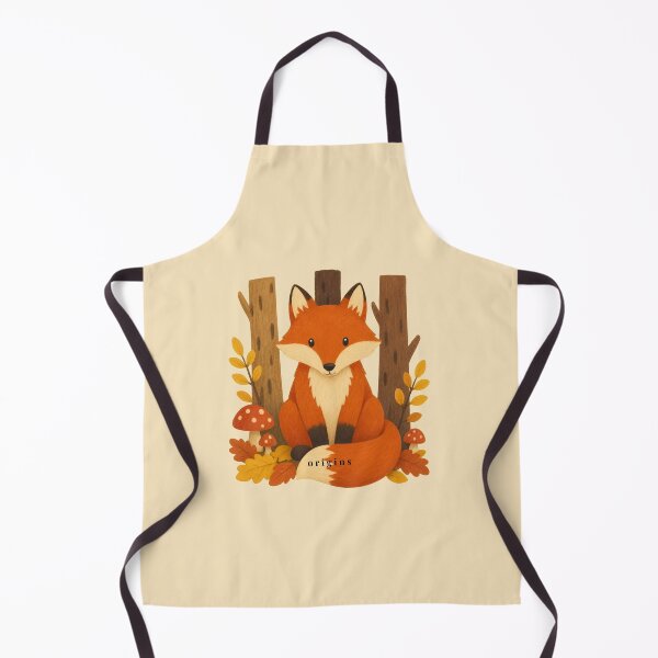 Item preview, Cozy Autumn Fox in the Forest – Woodland Cottagecore Illustration designed and sold by ORIGINS LINES.