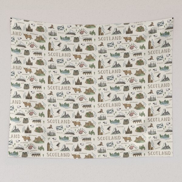 Item preview, Scotland Landmarks designed and sold by Those Pencil Shavings.